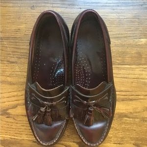 BASS Maroon Jeffrey Tasseled Loafers